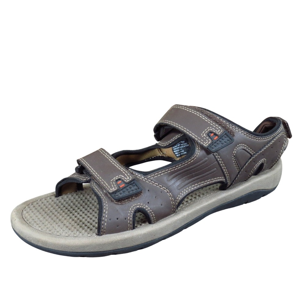 Khombu Noah Men's Size 10 Brown Synthetic Sport Sandals Outdoor Comfort Walking‎